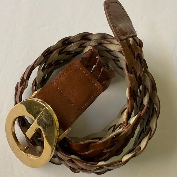 VINTAGE GUESS Women's Braided Woven Belt NWT Size L - Picture 1 of 8